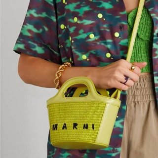 マルニ 本物 TROPICALIAマイクロ バスケットバッグ BMMP0067