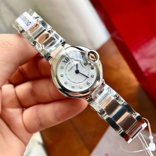 世界中で大人気カルティエ バロンブルー ２８ｍｍ 本物 WE902030