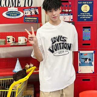 新作入手困難ルイヴィトン 1854 本物コットンTシャツ &ホワイト vuq91257