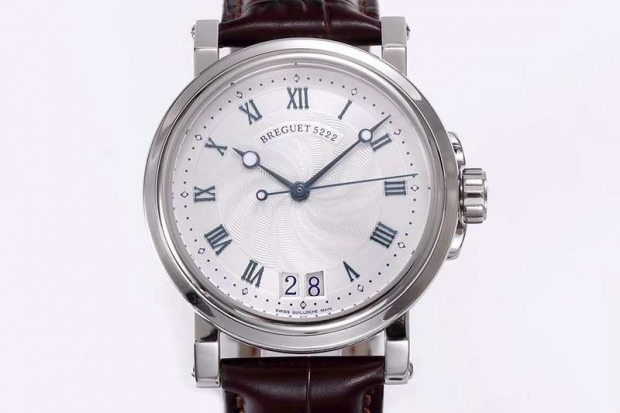 【日本未発売】ブレゲ 本物 マリーンII ラージデイト メンズ 39 mm 時計 buf22954