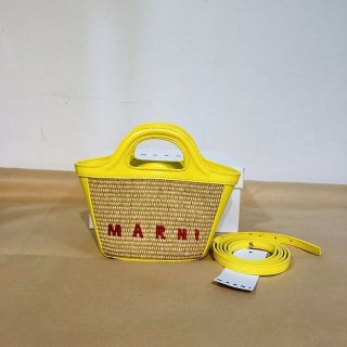 争奪戦 マルニ TROPICALIA マイクロ かごバッグ 本物 マルニ ハンモックバッグ maf12354