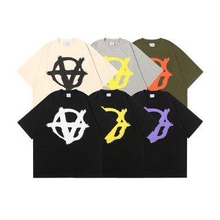 【ヴェトモン 本物】ロゴ コットン オーバーサイズ Tシャツ目を惹くカラー vuw95617