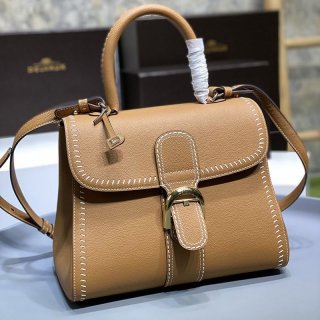 ★日本!!人気！デルボー 本物 カーフスキン ブリヨン MM ショルダー ハンドバッグ Dep41871