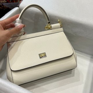 ドルチェ&ガッバーナ 本物 DAUPHINEレザー ハンドバッグ スモールサイズ dgq99171