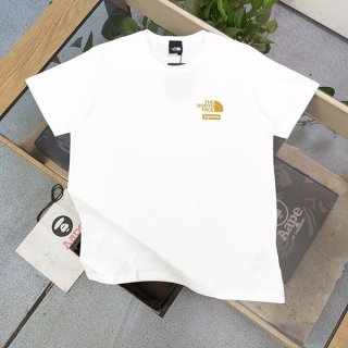 すぐ届 シュプリーム ノースフェイス 本物 プリント ロゴ Tシャツ 2色 Shu97547