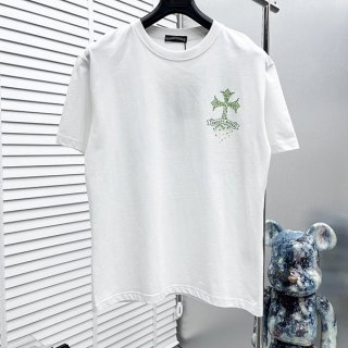 高品質クロムハーツ フローラルクロス Tシャツ 本物 Kux97323