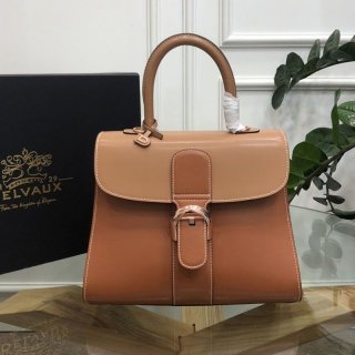 完売必至 デルボー カーフスキン ブリヨン MM 本物 ショルダー ハンドバッグ AA0405AAM024
