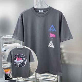 すぐ届ディオール Tシャツ 本物 リラックス フィット 3色 dek40141