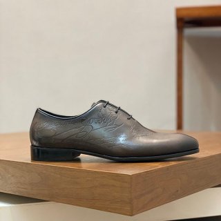 ベルルッティ アレッサンドロ ガレ レザーオックスフォード 本物 bex62448
