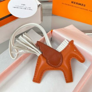 エルメス ロデオ ペガサス 本物 PM チャーム アニオン×コットン erx06988