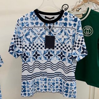 希少ルイヴィトン クロップド丈 Tシャツ 本物 1ABQEM