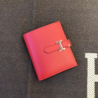 エルメス ベアン コンパク 本物トエプソン シルバー金具he19073