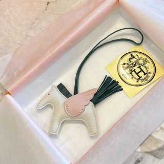 エルメス ロデオ ペガサス 本物 PM チャーム アニオン×コットン erg63907