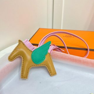 エルメス ロデオ ペガサス 本物 PM チャーム アニオン×コットン ert49780