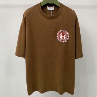 アミパリス tシャツ 本物 ロゴパッチ 半袖Tシャツ ami64429