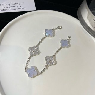 ★日本!!人気！ヴィンテージ アルハンブラ 本物 ブレスレット 5モチーフ var18763