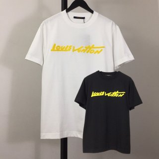 ルイヴィトン 刺繍ロゴTシャツ 本物 2色 vue14266
