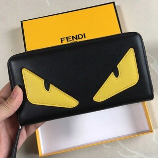 フェンディ コピー ブラックレザー ジップウォレット 長財布 バッグ バグズ feh99103 フェンディ コピー ブラックレザー ジップウォレット 長財布 バッグ バグズ feh99103