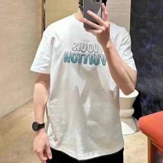 素敵なルイヴィトン LVプリントTシャツ 本物 ホワイト vuj49895