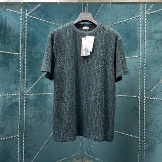 目を惹くカラーディオール D-オブリーク モチーフ Tシャツ 本物 det04795