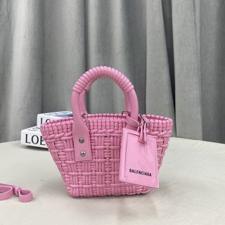 送料込バレンシアガ ビストロバスケットバッグ 本物 XXS 2WAY bah31274