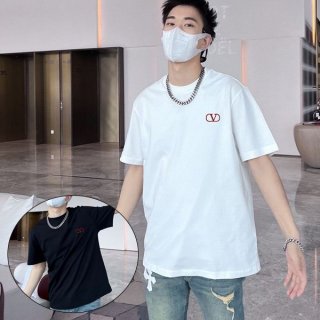 おすすめヴァレンティノ 本物 SIGNATURE プリント Tシャツ 2色 Vus93382