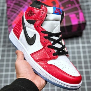 ナイキ エアジョーダン1 スパイダーマン 本物 Air Jordan 1 High Spider-Man 555088-602