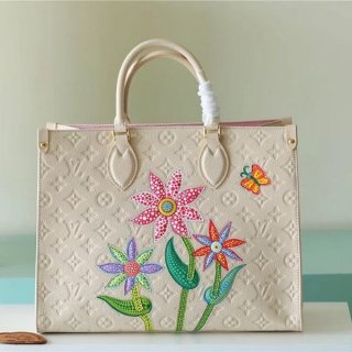 定番ルイヴィトン LV×YK オンザゴー MM 本物 トートバッグ vuk47973