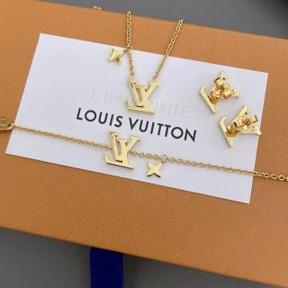 《大人気》ルイヴィトン ピンク 本物 コリエ LV アイコニック ネックレス/ピアス/ブレスレット M01215