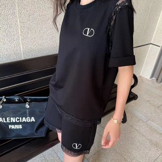 ヴァレンティノ「Vロゴ」Tシャツ&ショートパンツ 本物 Vun35881
