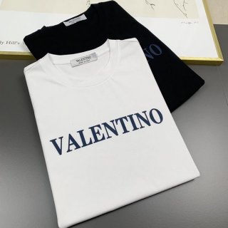 希少ヴァレンティノ 本物 SIGNATURE プリント Tシャツ 2色 Vua91925