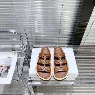 超限定セリーヌ ティッピ フラット サンダル コピートリオンフ ロゴ Cey93988
