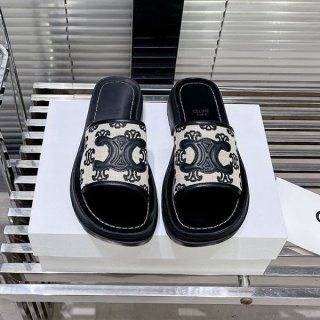 足元上品に【セリーヌ】トリオンフ 本物 レザー ミュール サンダル Cex24114 足元上品に【セリーヌ】トリオンフ 本物 レザー ミュール サンダル Cex24114