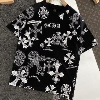 大人気!!新色すぐ届く★クロムハーツ 本物 メンズ Tシャツ ホースシュー Kui73278