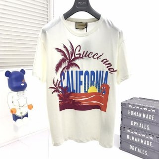春もの新作グッチ コットンジャージーTシャツ 本物 gub26855