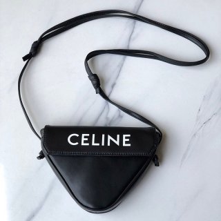 世界中で大人気 セリーヌ ショルダーバッグ 本物 トライアングルバッグ ロゴ トリオンフ Cel67814