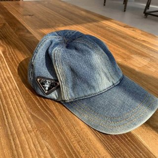 確保済み プラダ デニム 本物 ベースボールキャップ puv20541