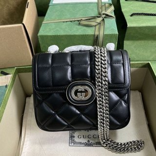 定番 グッチ キルティング 本物 ミニ ショルダーバッグ gur16523