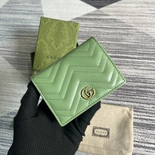 新色☆希少 グッチ GGマーモント 本物 二つ折りウォレット guc58415