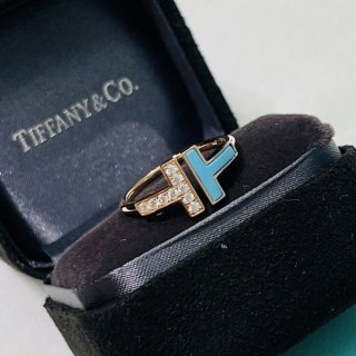 すぐ届ティファニー T ダイヤモンド ワイヤー リング 本物 Tij72809