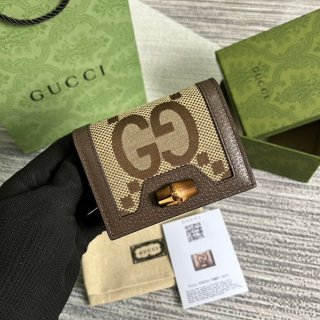 完売人気☆上品グッチ ダイアナ ジャンボGG 本物 カードケース gue10000