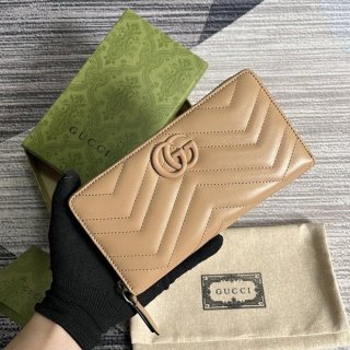超人気グッチ GGマーモント 本物 長財布 guy06617