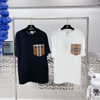 送料込【バーバリー 本物】ポケットディテール オーバーサイズTシャツ Bab66152