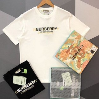 新デザイン バーバリー ロゴ プリント Tシャツ 本物 Bat86268