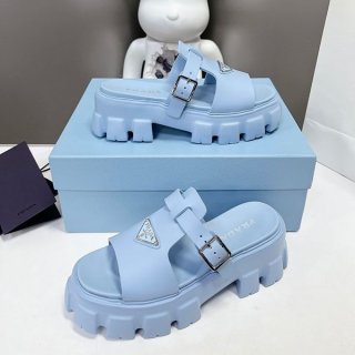 大人気!プラダ 本物 モノリス フォームラバー サンダル pua55585