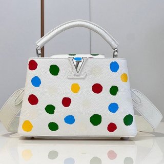 素敵なLV×YK カプシーヌ BB 本物 ハンドバッグ ホワイト M21637