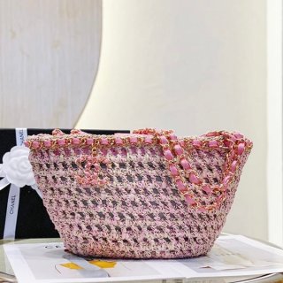 夏のお出かけに☆シャネル CCチャーム かごバッグ 本物 AS3689