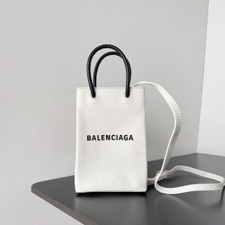 可愛い バレンシアガ ミニ SHOPPING バッグ 本物 スマホ ホルダー bah15534