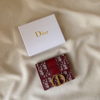 送料込 ディオールオブリーク カロ 本物 折り財布 dek19216