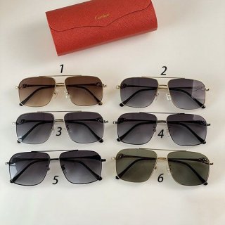 追跡付き 安いカルティエ 本物 スクエア サングラス 6色 kaw74888